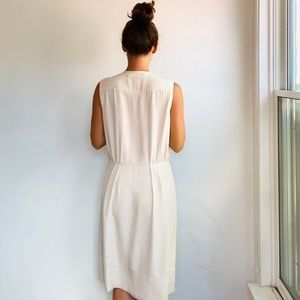 JCREW COLLECTION off white sleeveless dress 8
